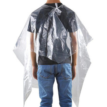 批发加厚一次性围布发廊理发店美发焗油烫染工具家用理发透明冷烫