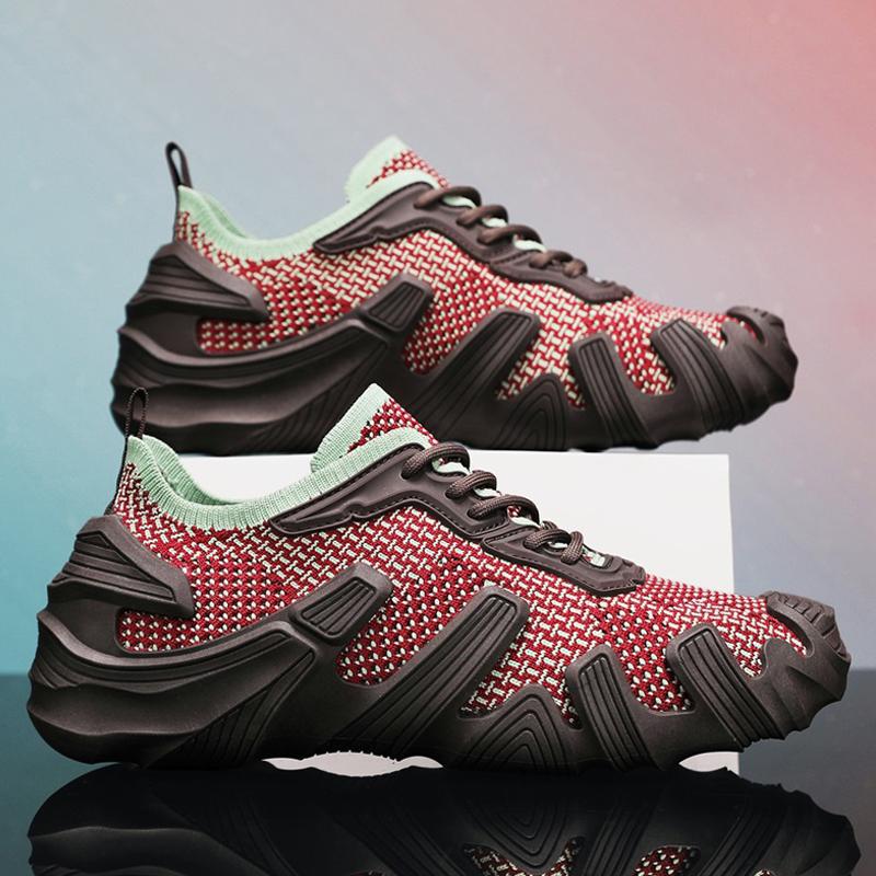 Zapatos de moda para hombres, primavera y verano, zapatos de hombre voladores, calcetines transpirables, zapatos deportivos casuales para hombres, estudiantes