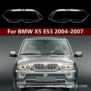 04-07 BMW X5 E53 fənər qapağı, PC şəffaf lampa korpusu üçün uyğundur