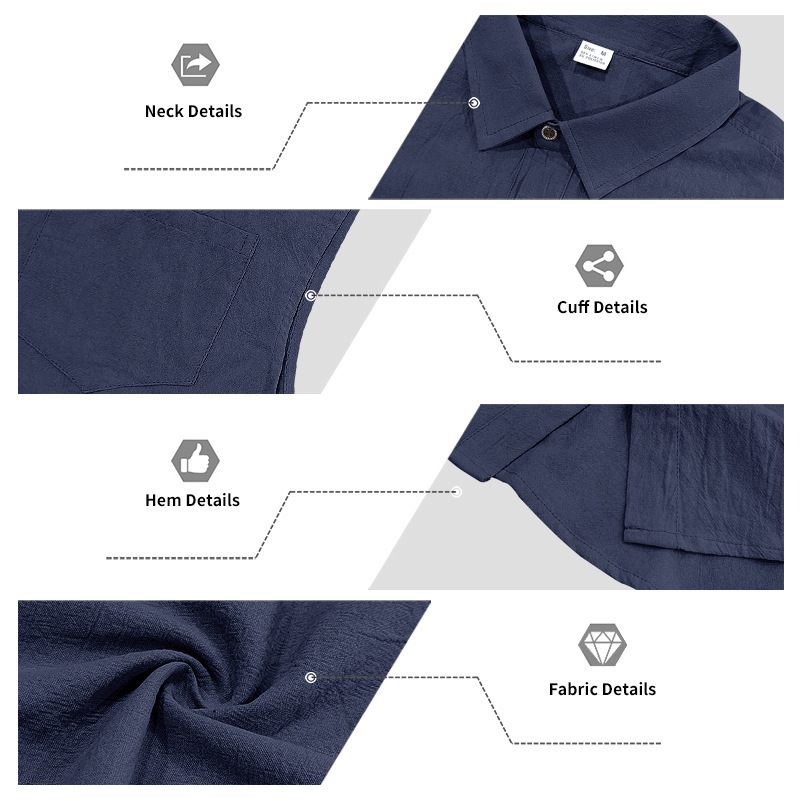 Chaleco de lino sin mangas para hombre estilo casual verano_voghion.com