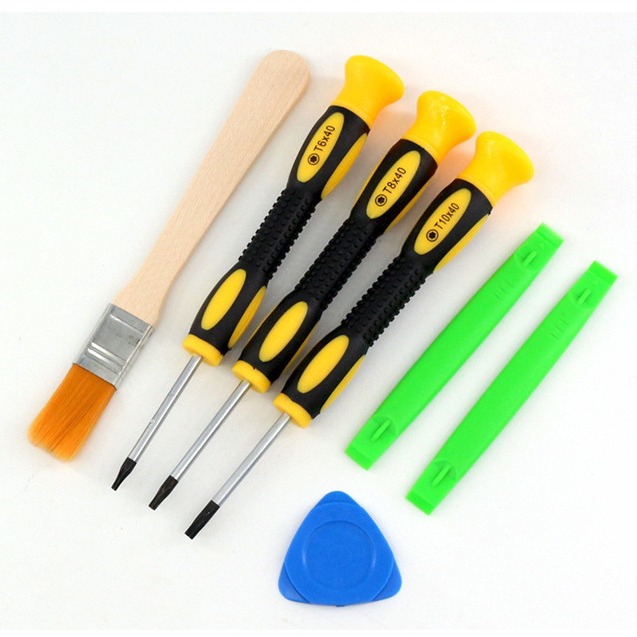 厂家直销游戏机拆机工具 360拆机螺丝刀套装梅花带孔T6 T8H T10