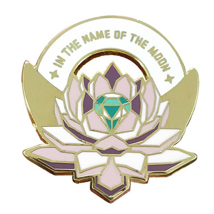 Sailor Moon Badge Crystal Moon Transformation Brooch Fantasy Anime Jewelry