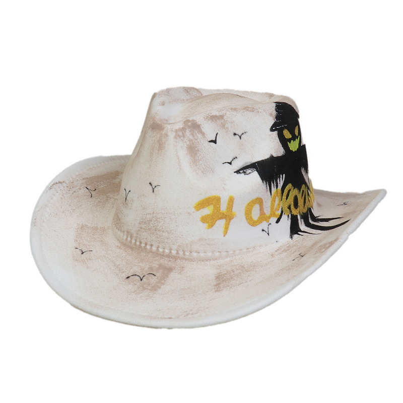 Halloween Party Bunte Ball Leistung Hut Geist Festival Requisiten Cowboy Schneemann Muster_voghion.com