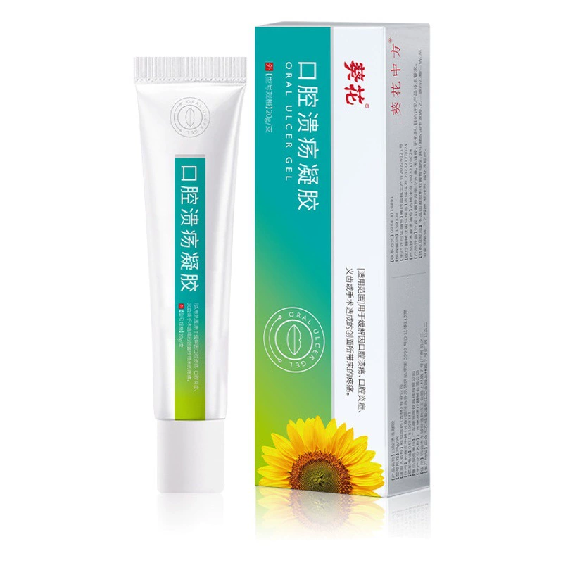 Гель Sunflower Oral Ulcer снимает рот и язык, блистерные десны, отеки и боль, уход за полостью рта при воспалении и углов рта рта.