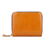 Card holder, capacious shoulder bag, cards for driver's license with zipper, wallet, genuine leather, anti-theft