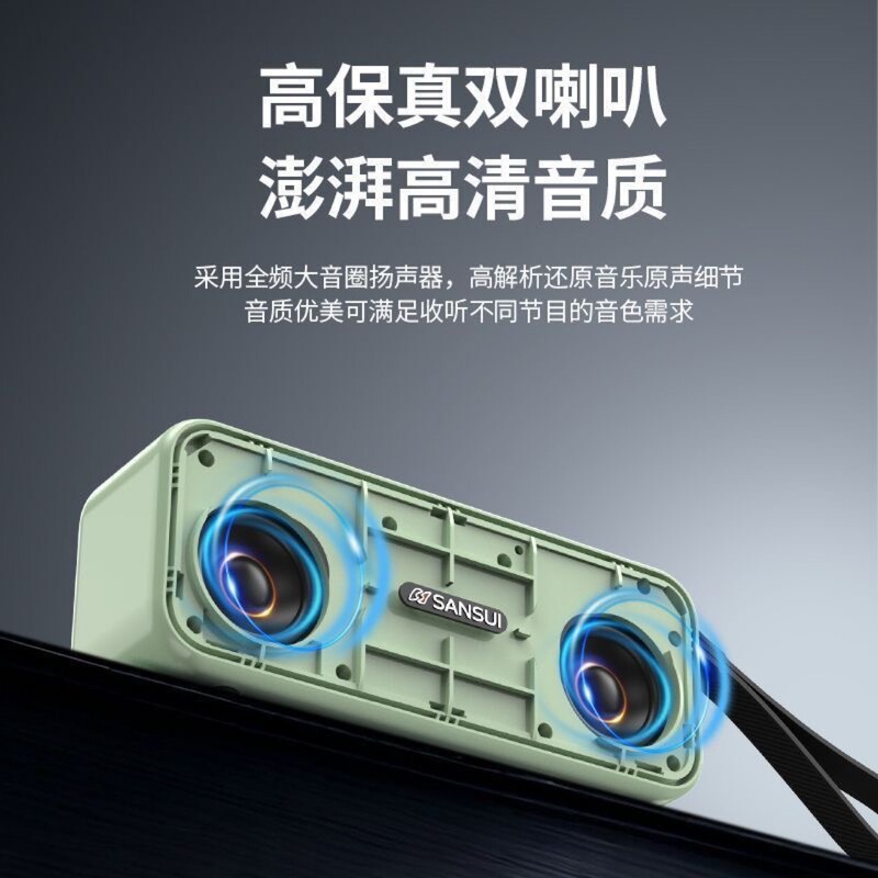 Shanshui F59 Bluetooth スピーカー 2025 新しいラジオプラグインデュアル TF カードプレーヤーサブウーファーデュアルスピーカーオーディオ|undefined