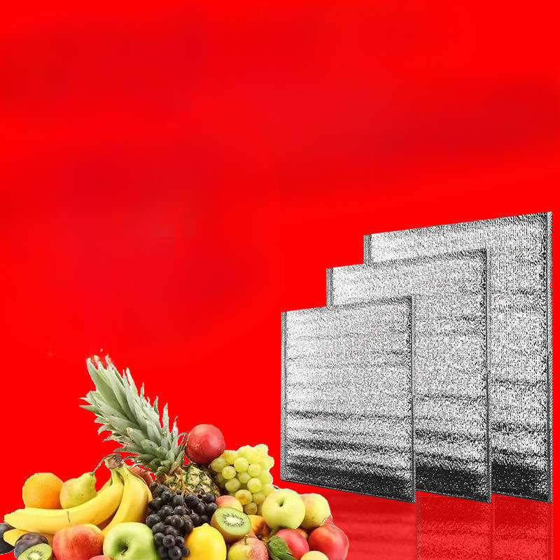 【100只装】铝箔保温袋加厚珍珠棉一次性外卖烧烤打包保鲜画文伍