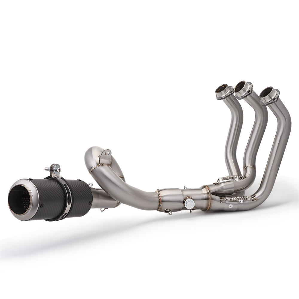 Motorcycle exhaust pipe full section modification MT09 XSR900 swing front section non-destructive installation 2014-2020