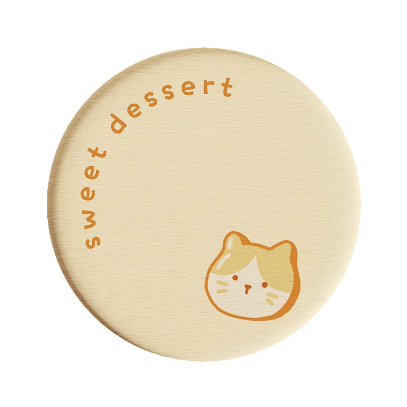 Posavasos de café de oficina de dibujos animados, posavasos de escritorio, posavasos de agua redondos, almohadillas absorbentes de agua de barro de diatomeas, encimera de secado rápido