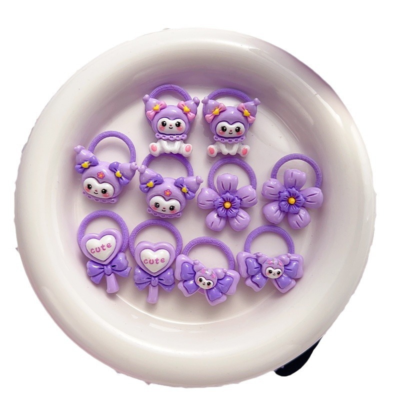 Anillo de cabello para niños Kulomi niñas bebés Sanli Anillo de cabello para dedo niñas de alta elasticidad no lesionar banda de goma