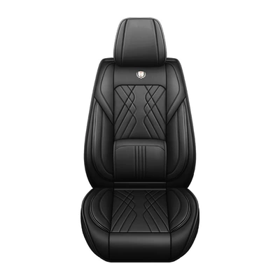 Nappa Leather Car Cushions, Five-Seater Car Cushions: Four Seasons Pad - single-seat-mysterious-black-nappa-leather
