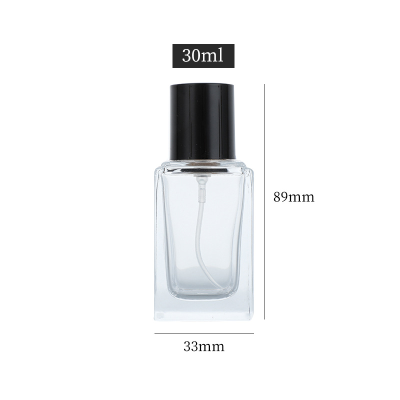Perfume sub-botella 5ml portátil presionando botella de spray transparente de vidrio cosmético botella vacía al por mayor botella de spray de niebla fina