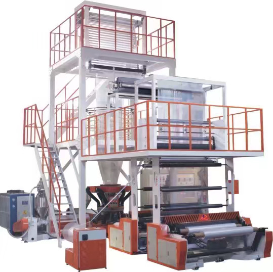 供应三层共挤旋转机头吹膜机组双层共挤吹膜机