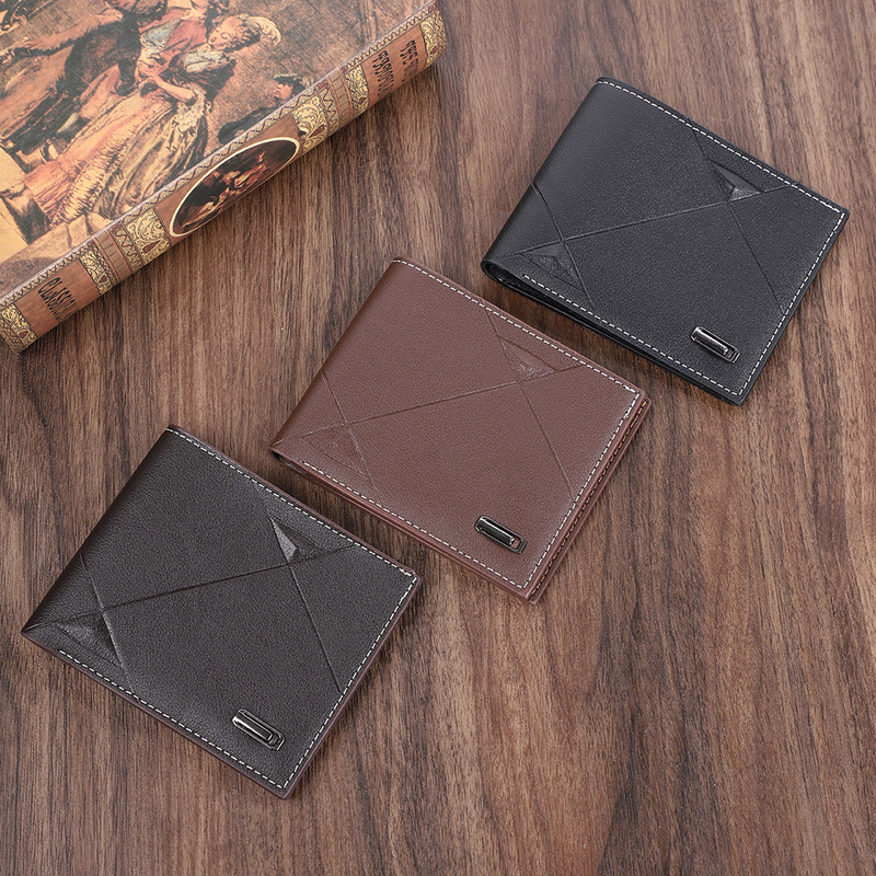 Cross-Border Men's Short Wallets, Direct Sales from Manufacturers to the Southeast Asian Market, Popular Large-Capacity Multi-Card-Slot Casual Leather Wallets