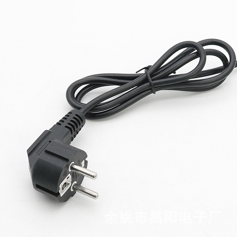 厂家供应电源线插头线欧规电源线2芯3芯长度量大从优欢迎订购