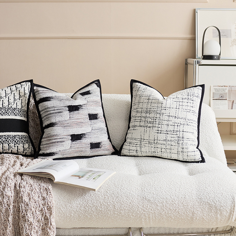 Inswind almohada lujoso simple y moderno sofá suave cojín de sala de estar almohada cuadrada modelo de sala de hotel almohada funda de almohada