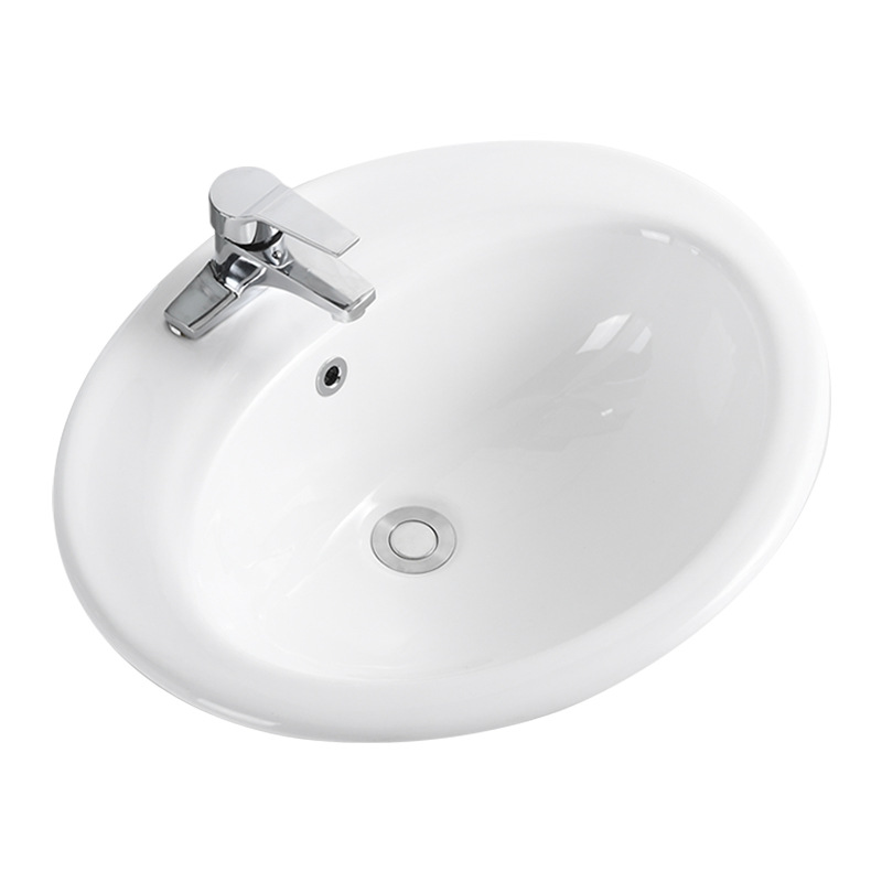 lavabo de mesa semi-incrustado lavabo cerámico lavabo de alta temperatura lavabo inteligente limpio lavabo único ingeniería de hotel