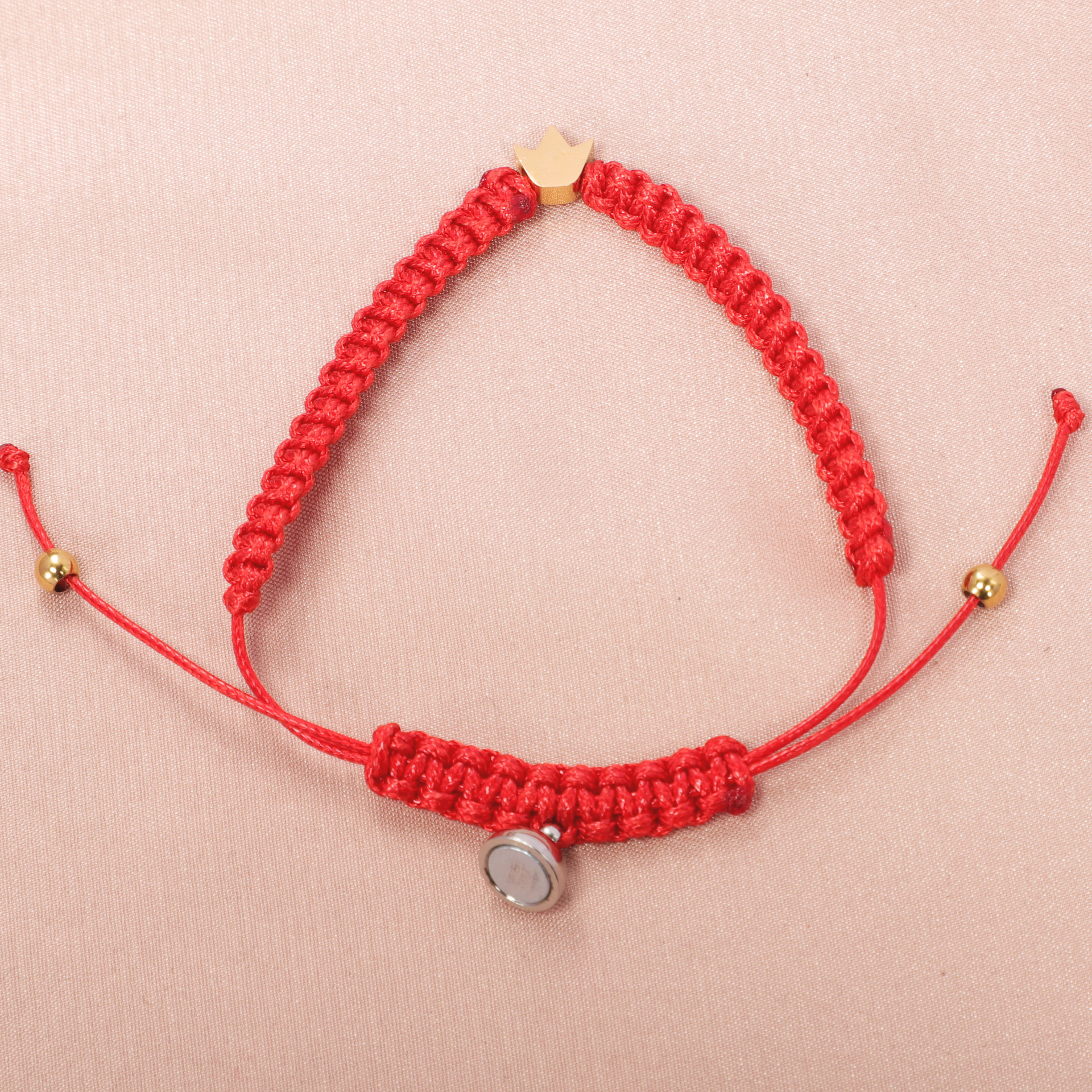 Couple Gender Simple Style Heart Shape Crown Rope Cord String String Bracelets Wholesale