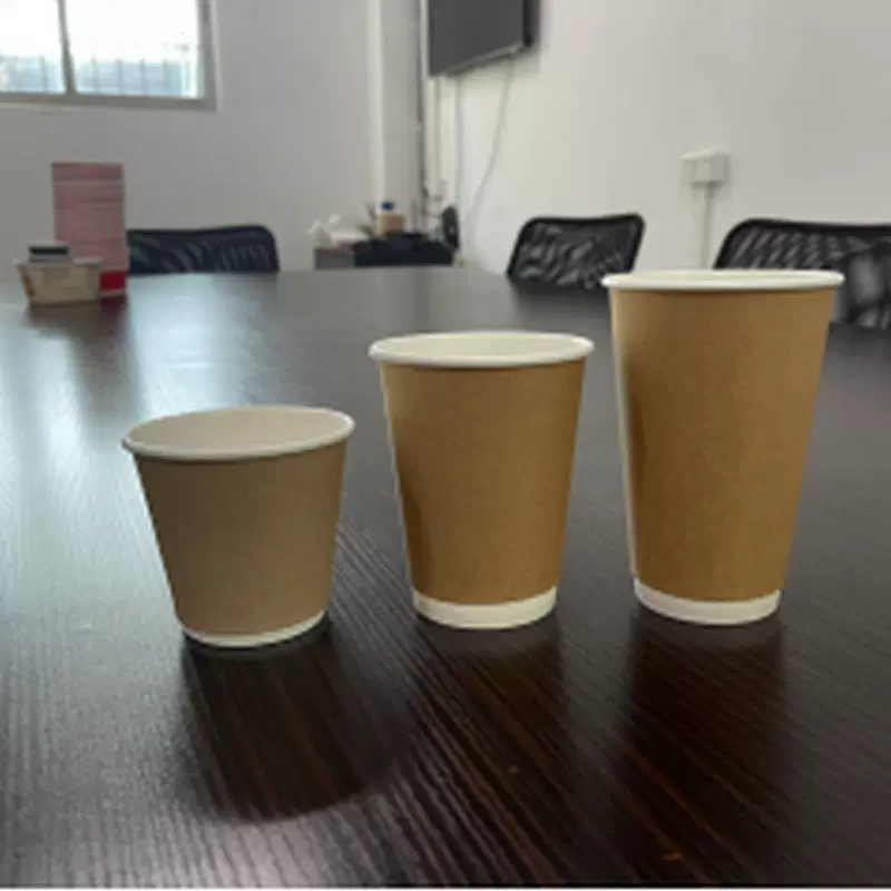 加厚一次性咖啡杯外带商用中空双层热饮杯防烫隔热奶茶杯纸杯现货