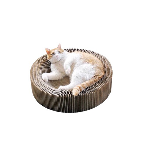 New Creative Accordion Cat Scratch Pad Manufacturer Wholesale Pet Supplies Stress Relief Scratching Corrugated Paper Cat Toys
