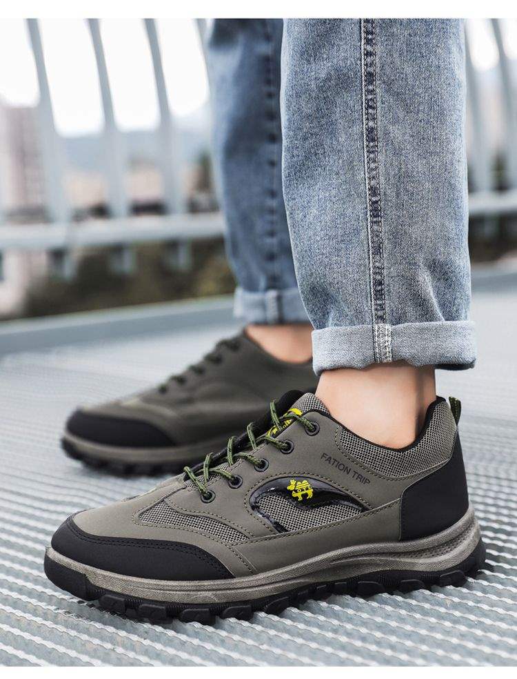 ShoeGlobe Construction Site Outdoor Middle-Aged And Elderly Sports Shoes Mountaineering Men's Wear-Resistant Waterproof Anti-Slip_voghion.com