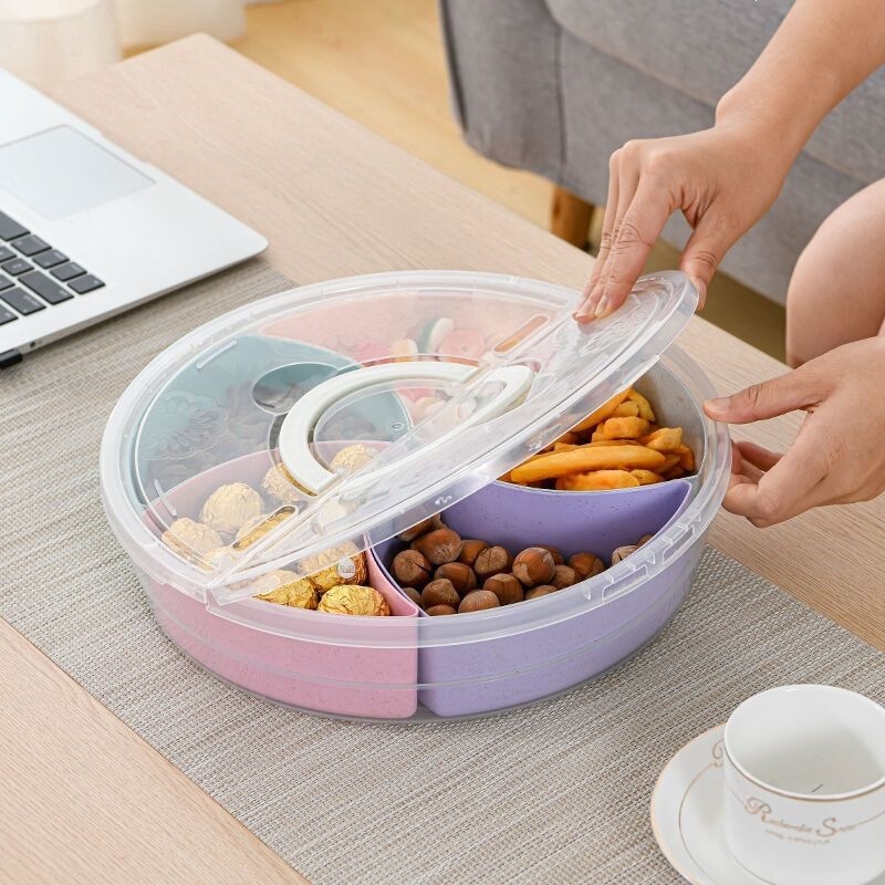 Colorful ice cream boxes for stalls, plastic dry fruit boxes, snack boxes, high-appearance large-capacity ice cream ingredient boxes, smoothie boxes