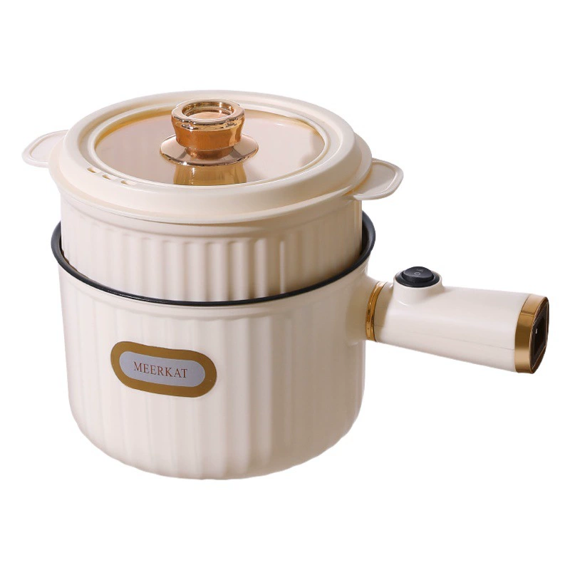 Электрическая кастрюля мини-Электрический ВОК бытовое общежитие небольшая многофункциональная кастрюля электрическая рисоварка электрическая Горячая кастрюля подарок оптом