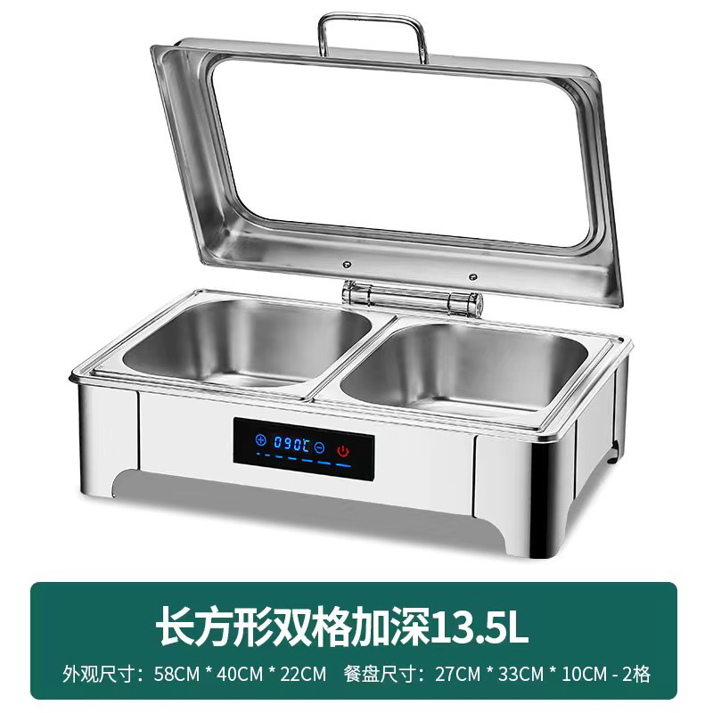 Estufas de aislamiento de cubierta de acero inoxidable estufas Buffet visibles estufas de desayuno de calefacción eléctrica estufas de aislamiento hidráulicas estufas de buffet