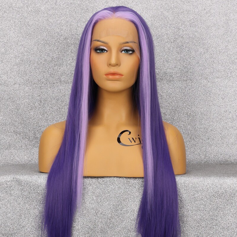 High-Temperature Synthetic Long Straight Hair Synthetic Lace Front Wig 13*3Inch Front Lace Wig