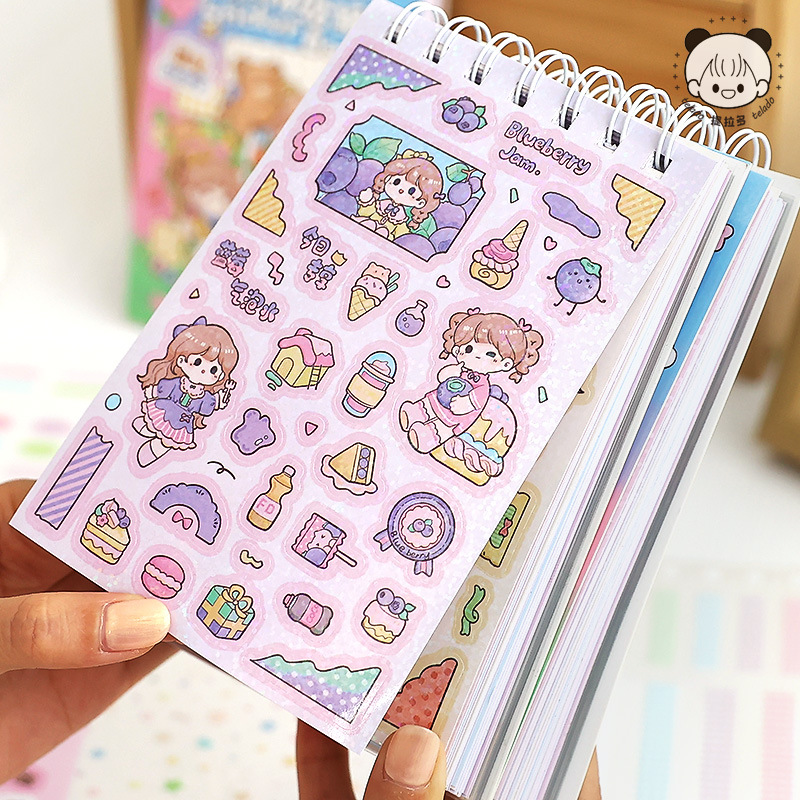 Tirado Duoduo Material Pegatina Libro de estudiante Material de decoración Película de corte Diversión 3D Pegatina de bricolaje