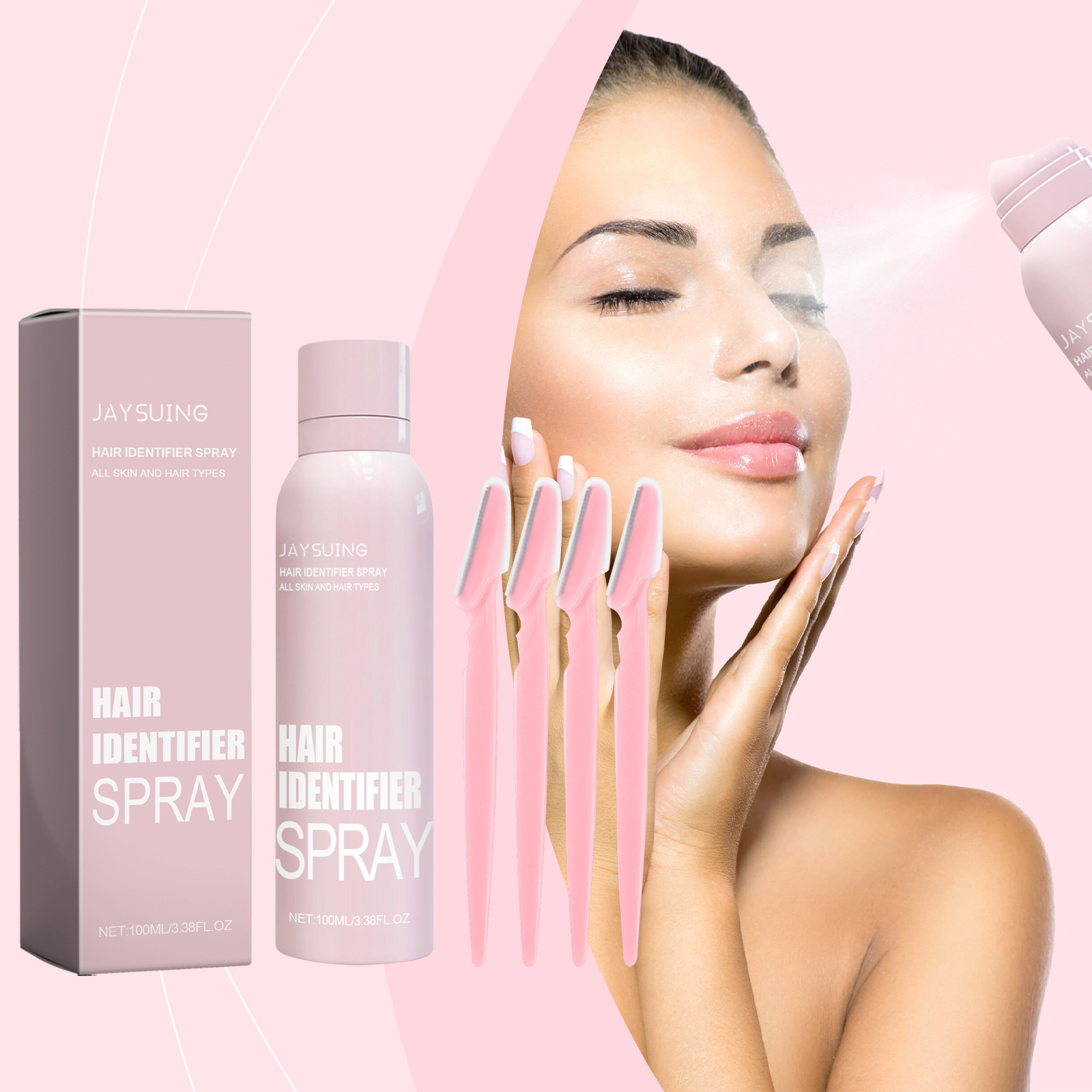 Eu Cpsr Jaysuing Facial Hair Recognition Spray Softens Hair, Facial Cleansing, Hair Removal