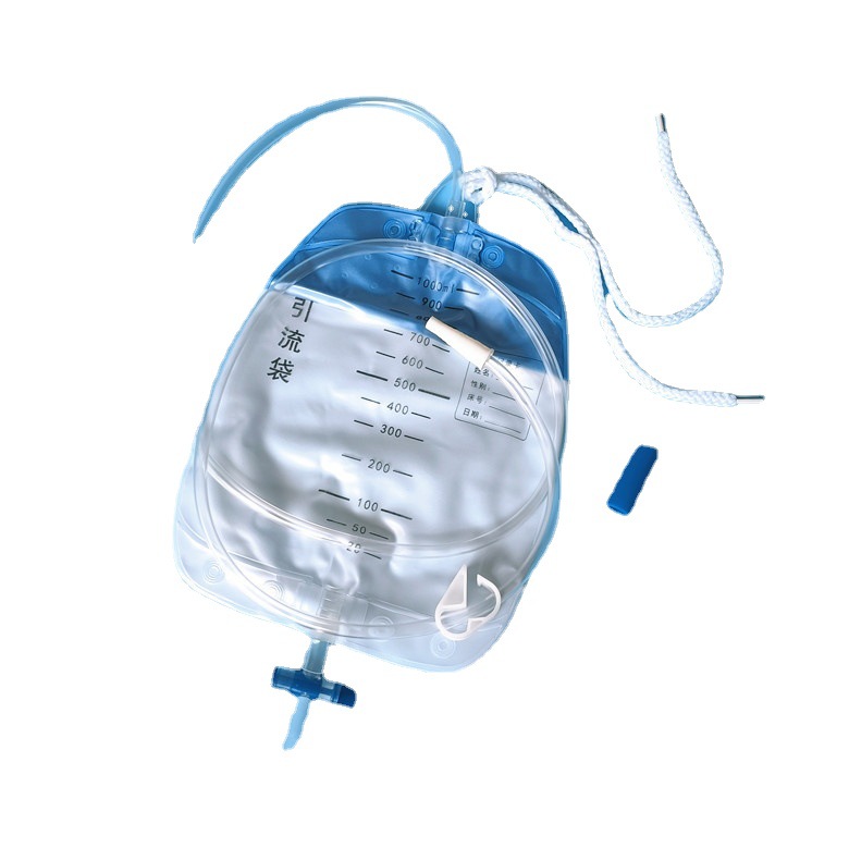 Bolsa de orina desechable para hombres y mujeres bolsa de orina bolsa de recolección de orina bolsa de drenaje tubo alargado engrosado 1000ml bolsa de orina anti-reflujo
