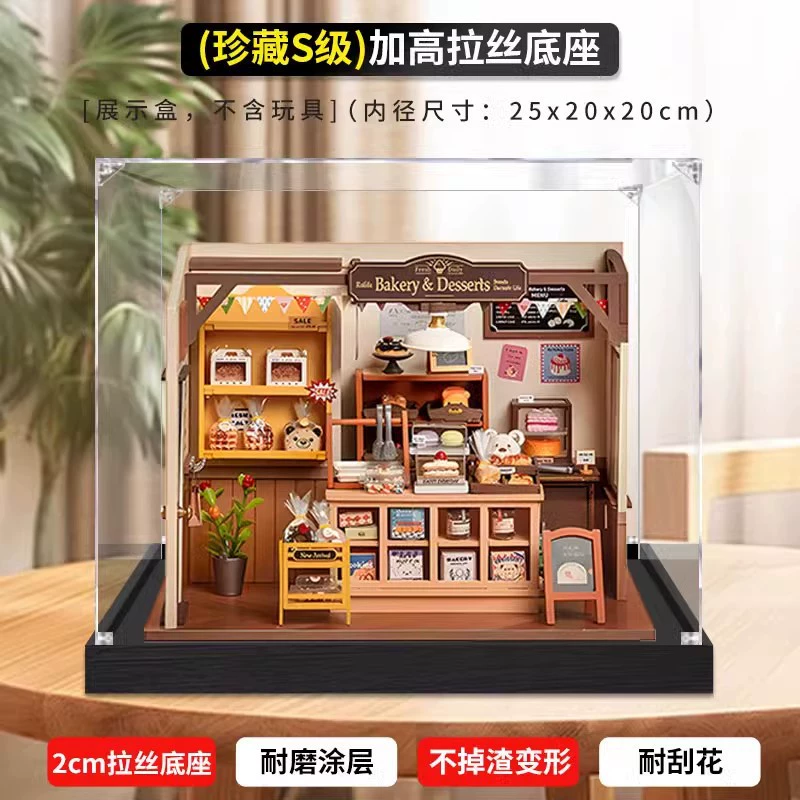 Acrylic stand, hut, minifigure, storage system, DIY, bread