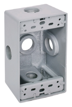 UL & CUL American Standard Una caja inferior de fundición a presión de aluminio para dos personas, caja de conexiones de profundización, impermeable americano 1DB50-3 image 8