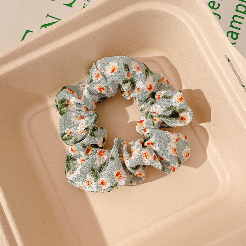 Ballet estilo encaje intestino grueso lazo para el cabello de alto valor con cola de caballo cuerda para el cabello flor para la cabeza niña de verano bola cabeza cuerda para el cabello accesorios para el cabello