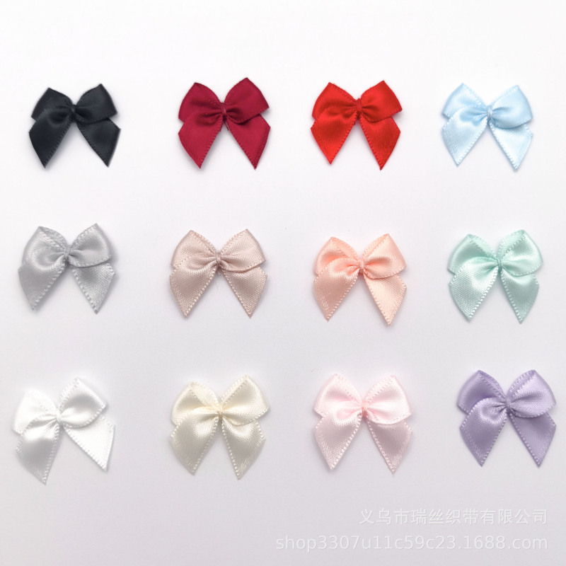 Clothing accessories diy handmade wire tie ribbon winding mini small bow underwear accessories factory direct sales Clothing accessories diy handmade wire tie ribbon winding mini small bow underwear accessories factory direct sales