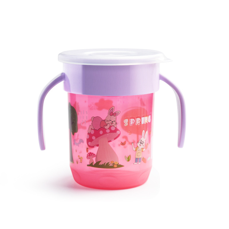 Fabricante de origen Taza de agua para niños Taza de pico de pato Taza de paja Taza de plástico Taza de agua 360 Serie completa de tazas para bebés