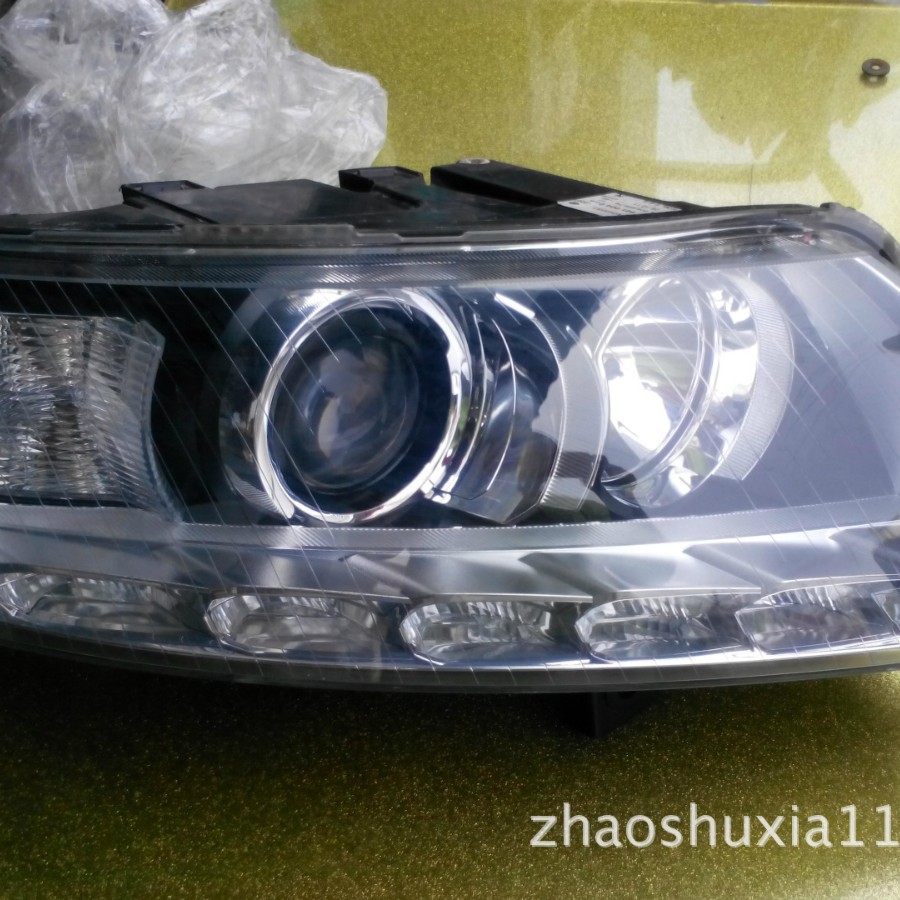 适用于09年款奥迪A6L前大灯带LED灯，原车二手拆车件