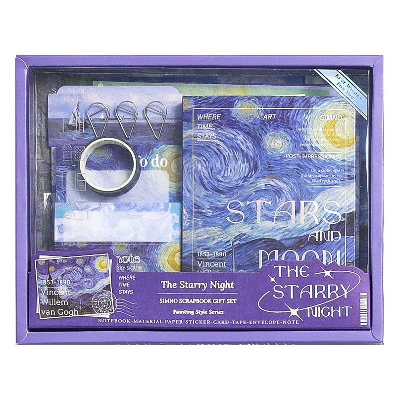 Трансграничная Горячая серия Xinmo теплой доставки Творческий Простой Стиль Подарочная коробка костюм картина маслом серия ручной счет материал