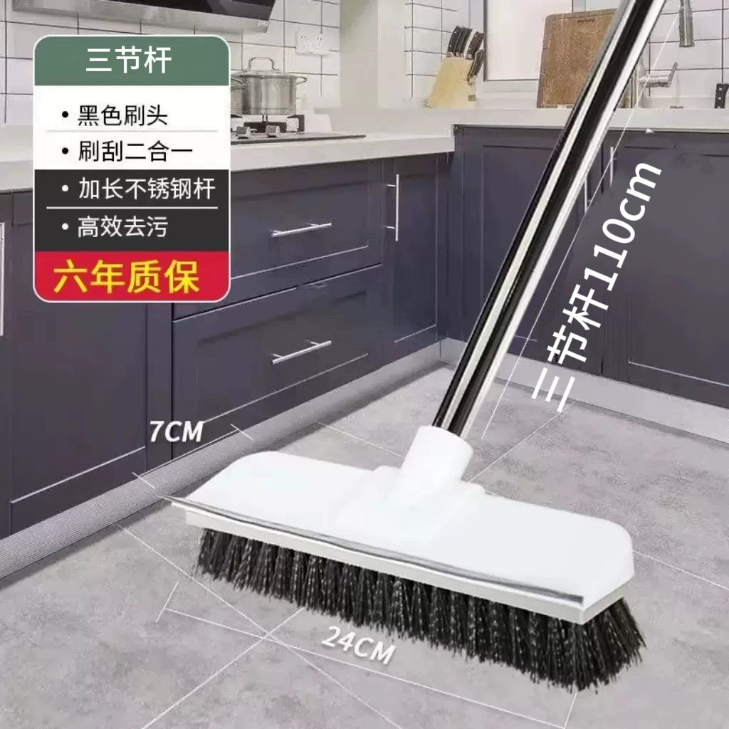 Щетка для пола с длинной ручкой и жесткой щетиной, щетка для швов плиточного пола, артефакт для чистки ванной комнаты, удаление мертвых углов в туалете, щетка для пола в ванной комнате