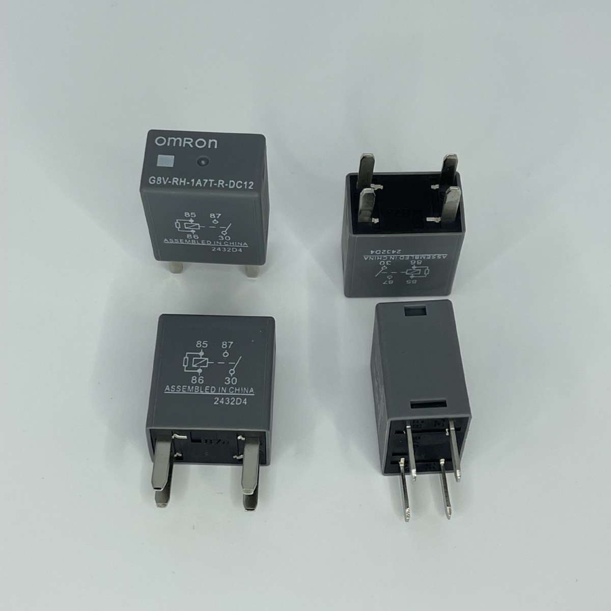 欧姆龙12V 4脚汽车继电器G8V-RH-1A7T-R-DC12