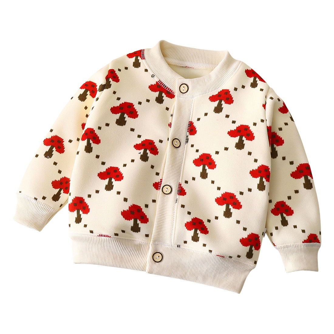 Chaqueta de Punto Versátil para Niños y Niñas, Otoño/Invierno 2026, Cárdigan Cálido para Bebés, Suéter Grueso para Abrigo