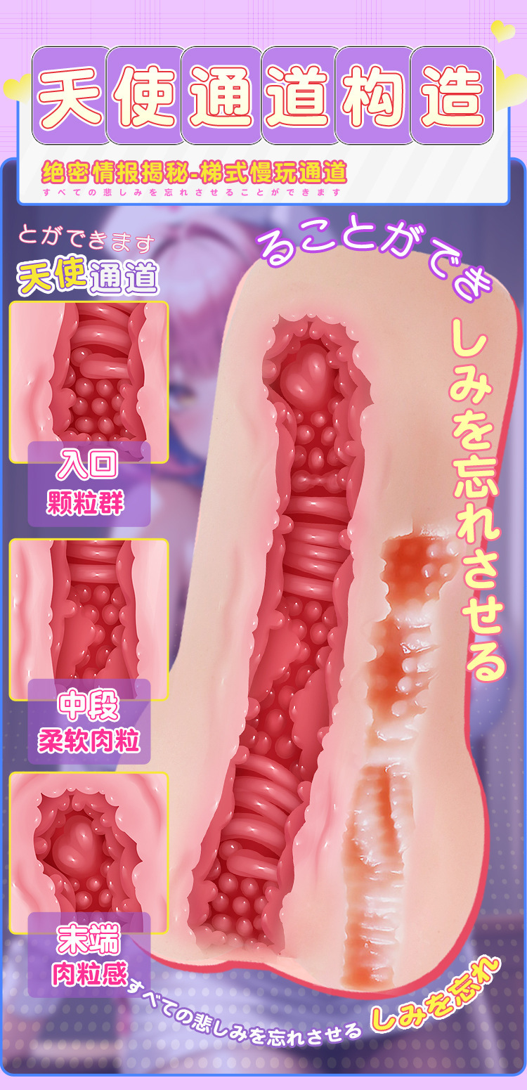 Male Masturbation Device TPE Manual Airplane Cup Realistic Buttocks Mold Flesh — detail image 4
