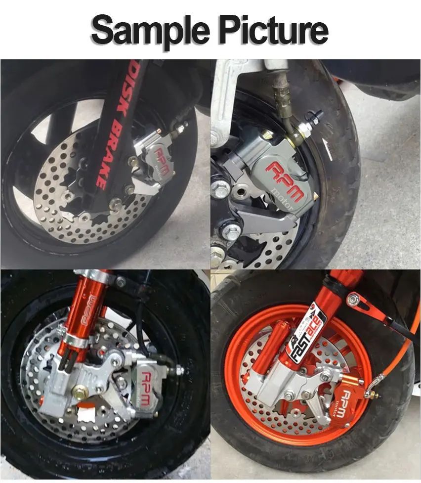 Motorcycle Electric Motorcycle Floating Brake Disc Colorful Ventilated Perforated Disc Brake Rotor 220*70mm Modified Brake Disc in Stock