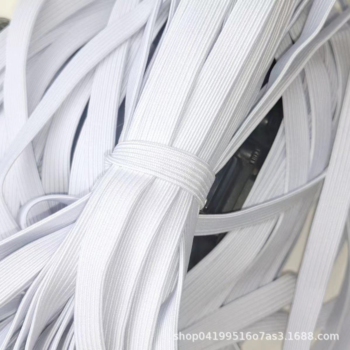 加厚扁双层扁宽耐用白色高弹力优质松紧带家用裤腰橡皮筋辅料