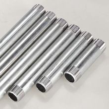 加厚镀锌管水管自来水管铁钢管加长外丝对丝双头钉制长度