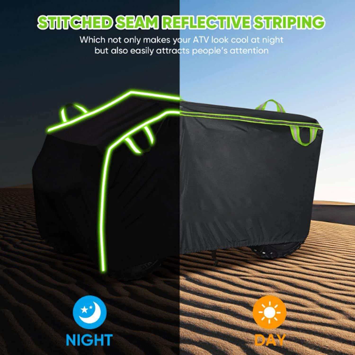 Cross-Border Amazon Atv Beach Vehicle 125Cc/200Cc/800Cc All-Terrain Vehicle Cover Waterproof Sun Protection Dustproof Cover