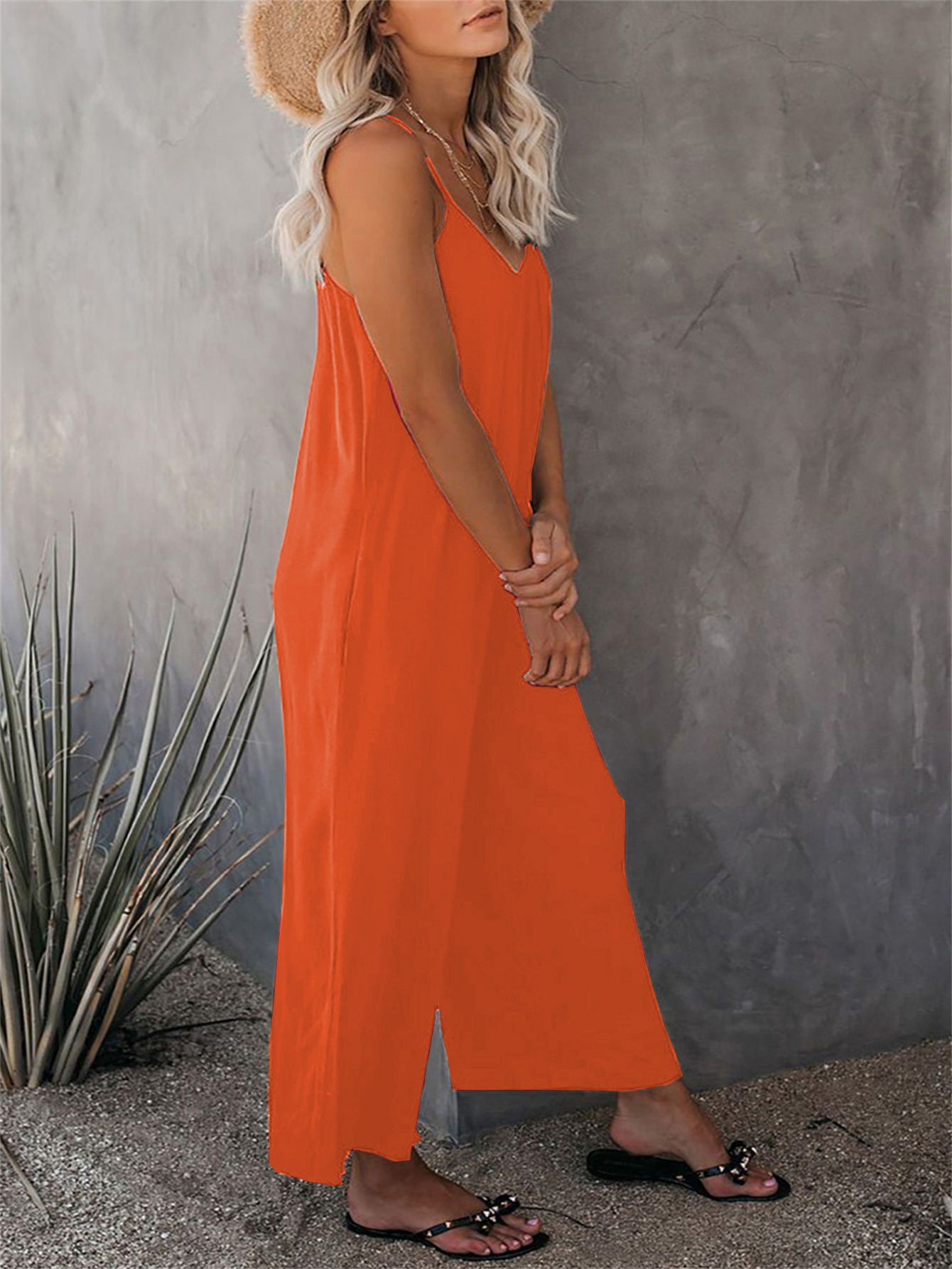 280g Weight Sleeveless Sleeve Length Full Length Pants Length Cotton Blend, Polyester Fabric Type Mid Waist Waist Line Jumpsuits Pants Type Bodysuits Tops Type Holiday, Daily Occasion Loose Fit Type Solid Color Pattern Summer, Spring Season Women's Gender Casual Style Women's Holiday Daily Bodysuits Casual Solid Color Full Length Jumpsuits 41