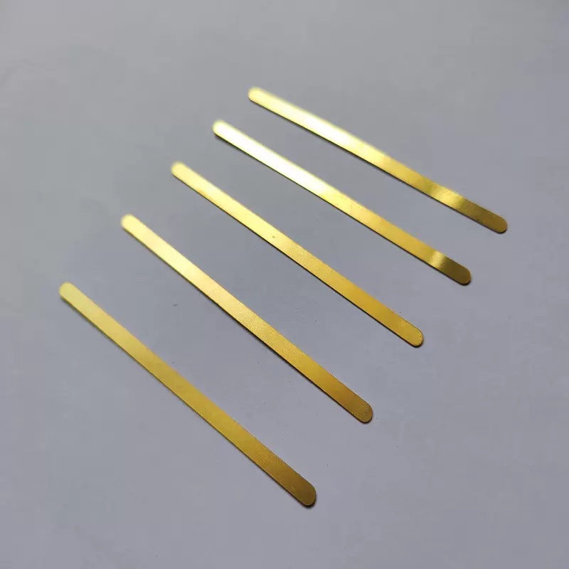 圆头铜片条H62黄铜片0.2 0.5 0.8 1.0mm黄铜薄片R角铜片激光切割