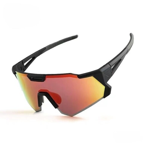  New Outdoor Cycling Sports Sunglasses Motorcycle UV Protection Sunglasses Fashion Colorful Coated Real Film Men's Sunglasses